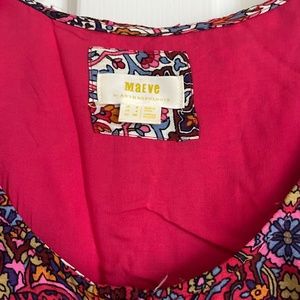 Maeve Printed Sleeveless Dress Size 4